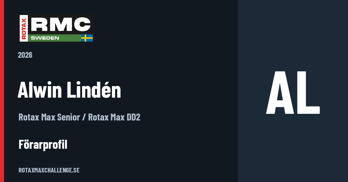 Förarkort för Alwin Lindén