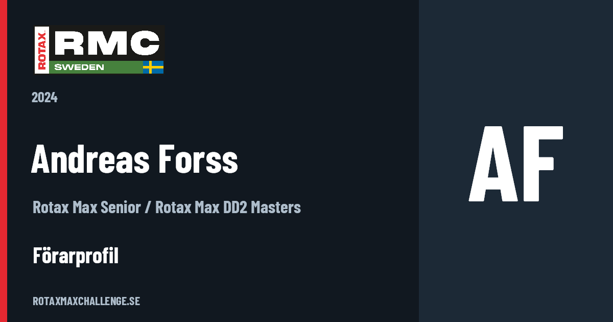 Förarkort för Andreas Forss