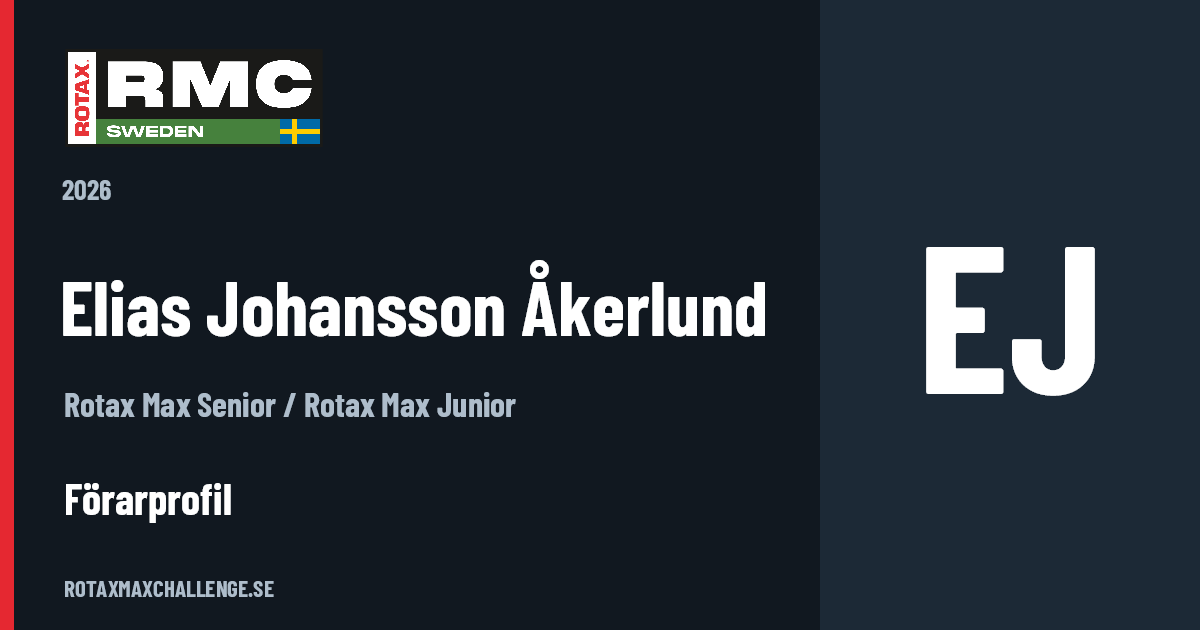 Förarkort för Elias Johansson Åkerlund