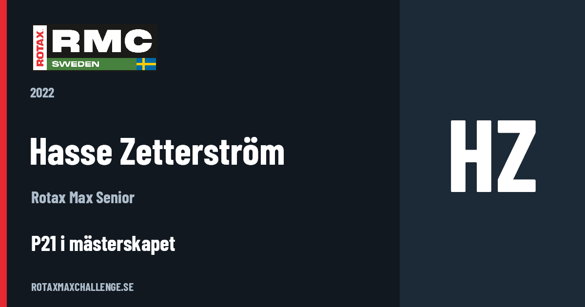 Förarkort för Hasse Zetterström