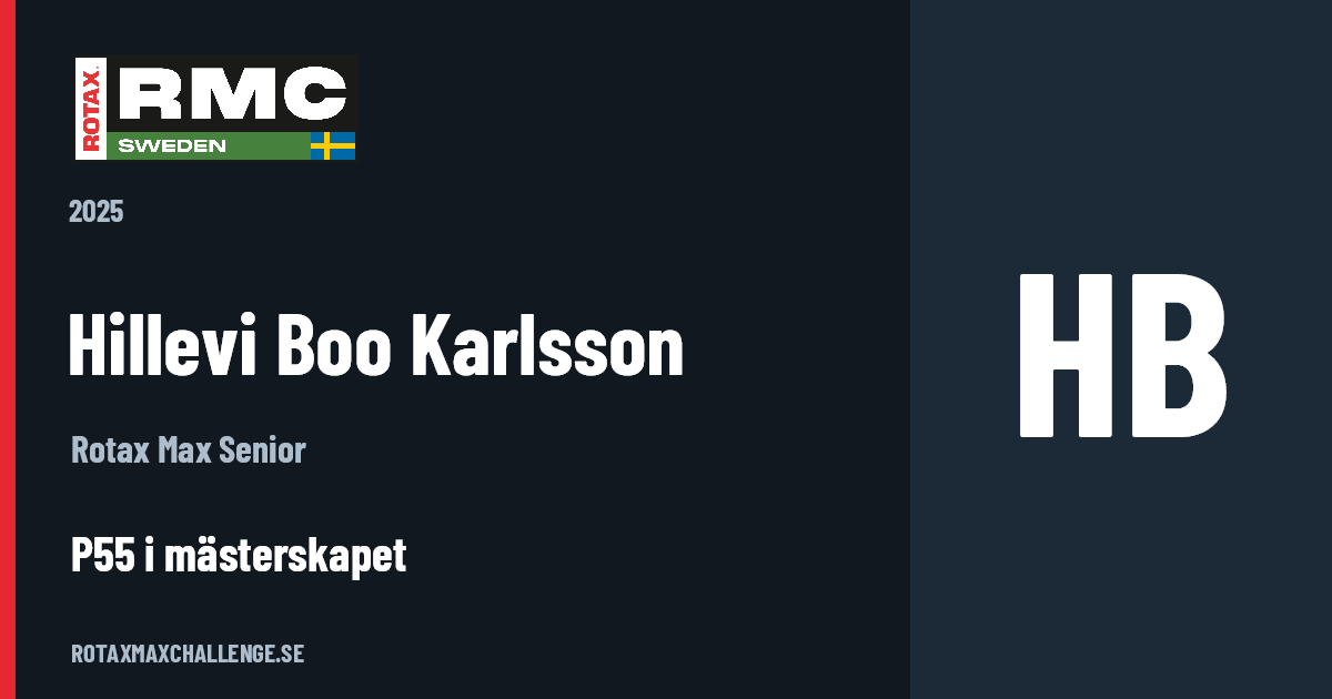 Förarkort för Hillevi Boo Karlsson