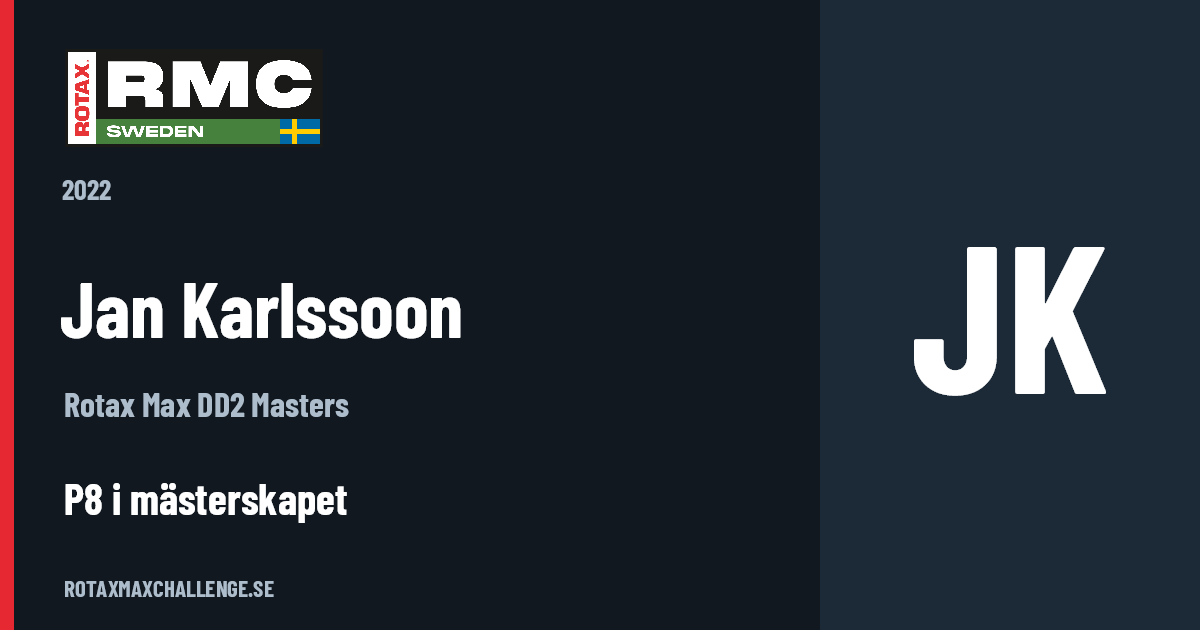 Förarkort för Jan Karlssoon