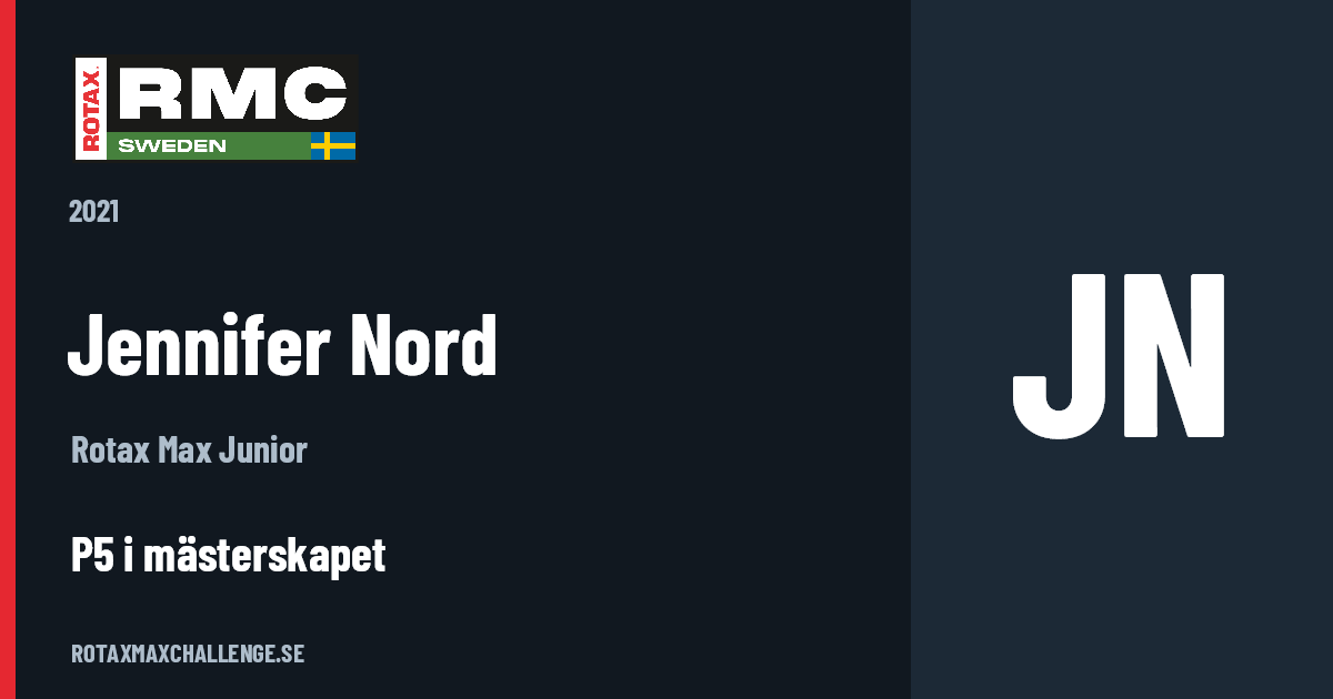 Förarkort för Jennifer Nord
