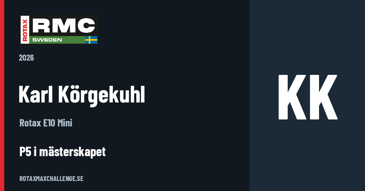 Förarkort för Karl Körgekuhl