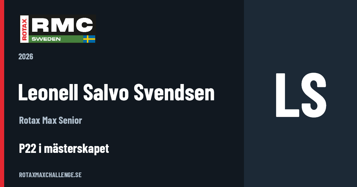 Förarkort för Leonell Salvo Svendsen