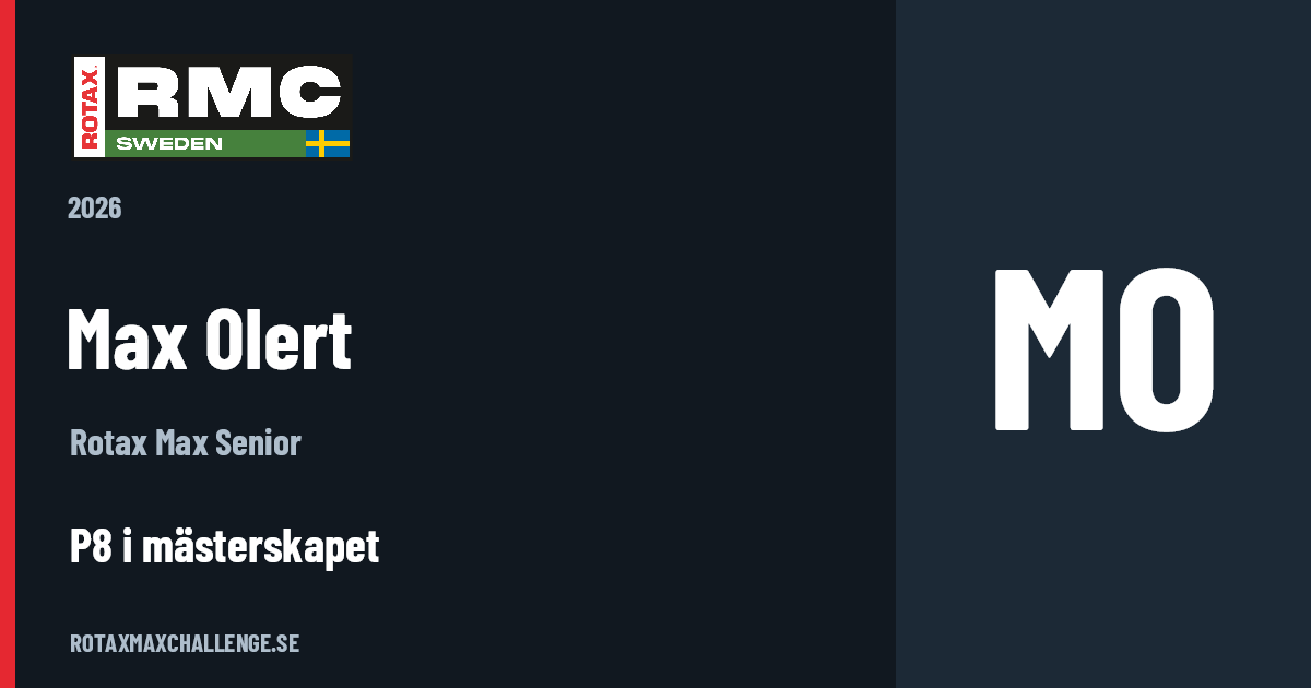 Förarkort för Max Olert