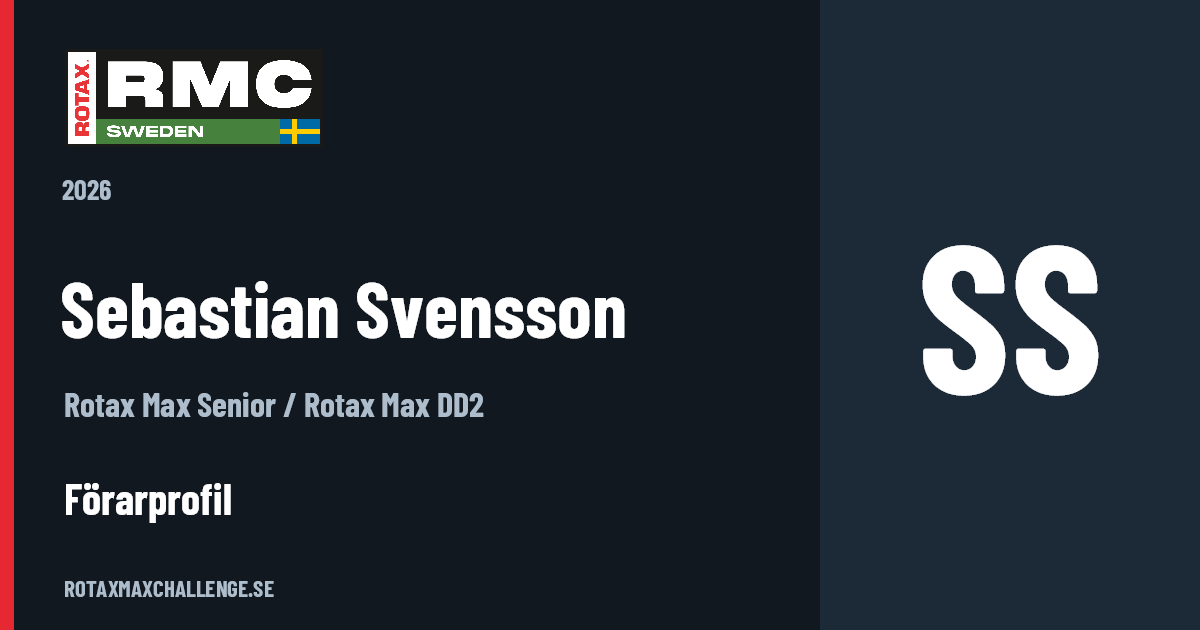 Förarkort för Sebastian Svensson