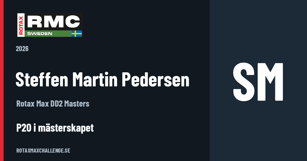 Förarkort för Steffen Martin Pedersen