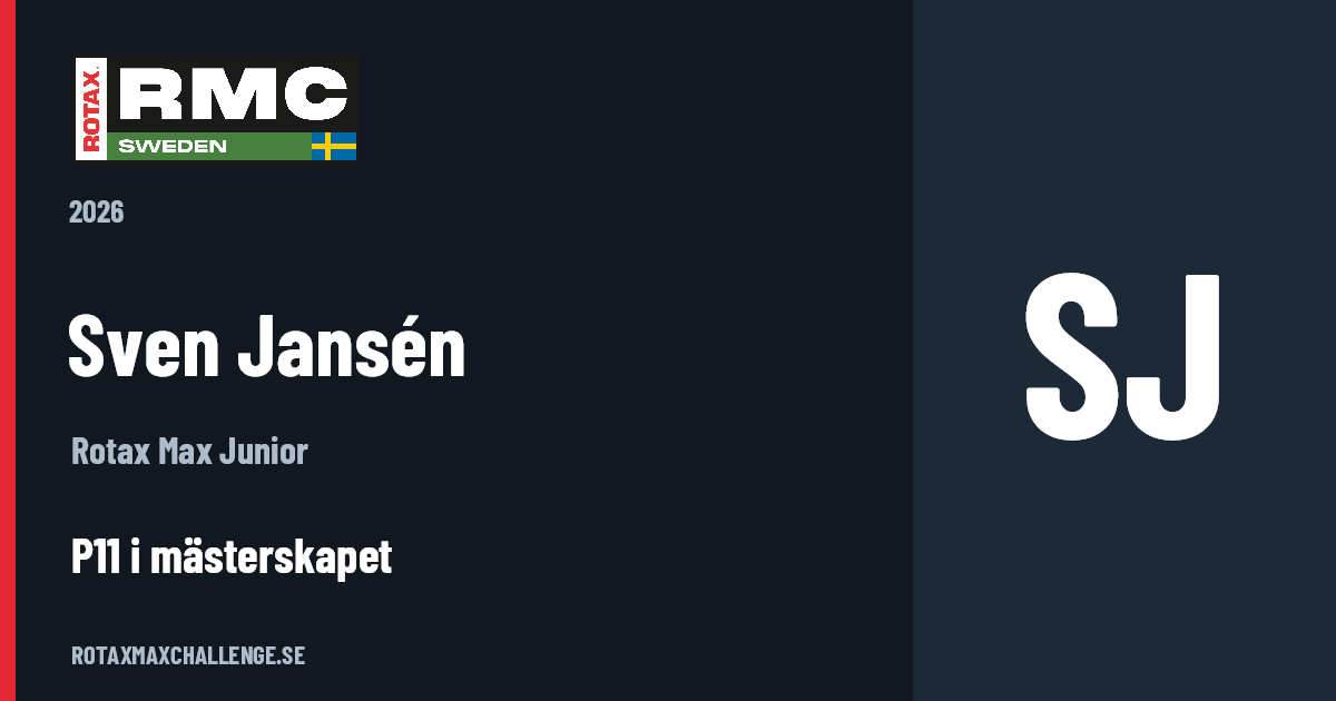 Förarkort för Sven Jansén