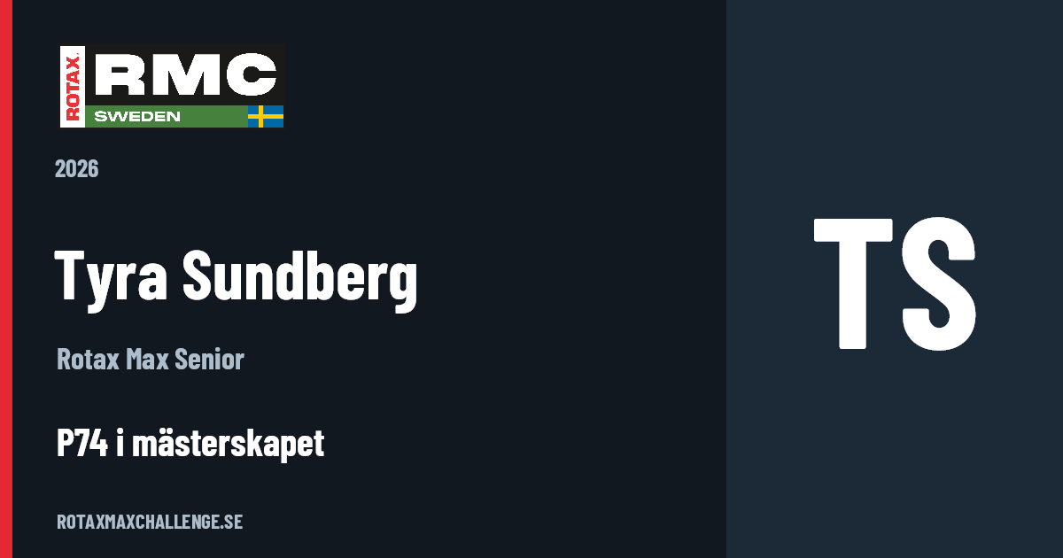 Förarkort för Tyra Sundberg