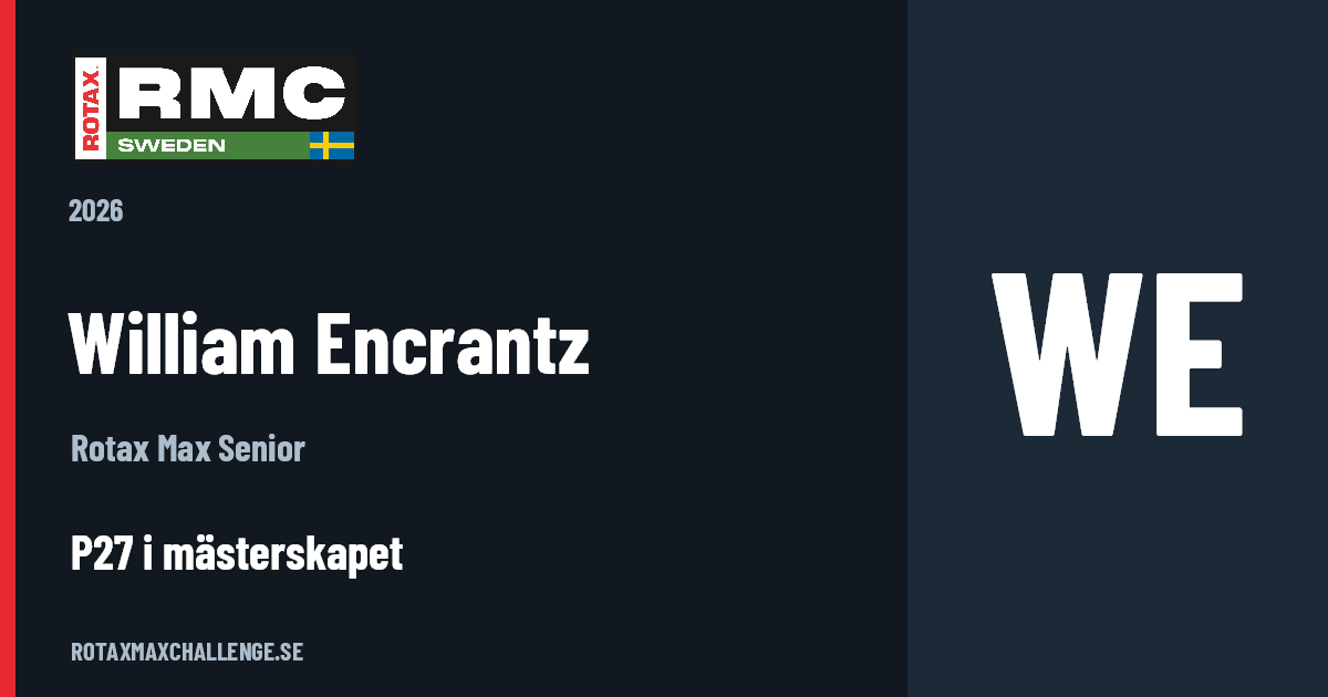 Förarkort för William Encrantz